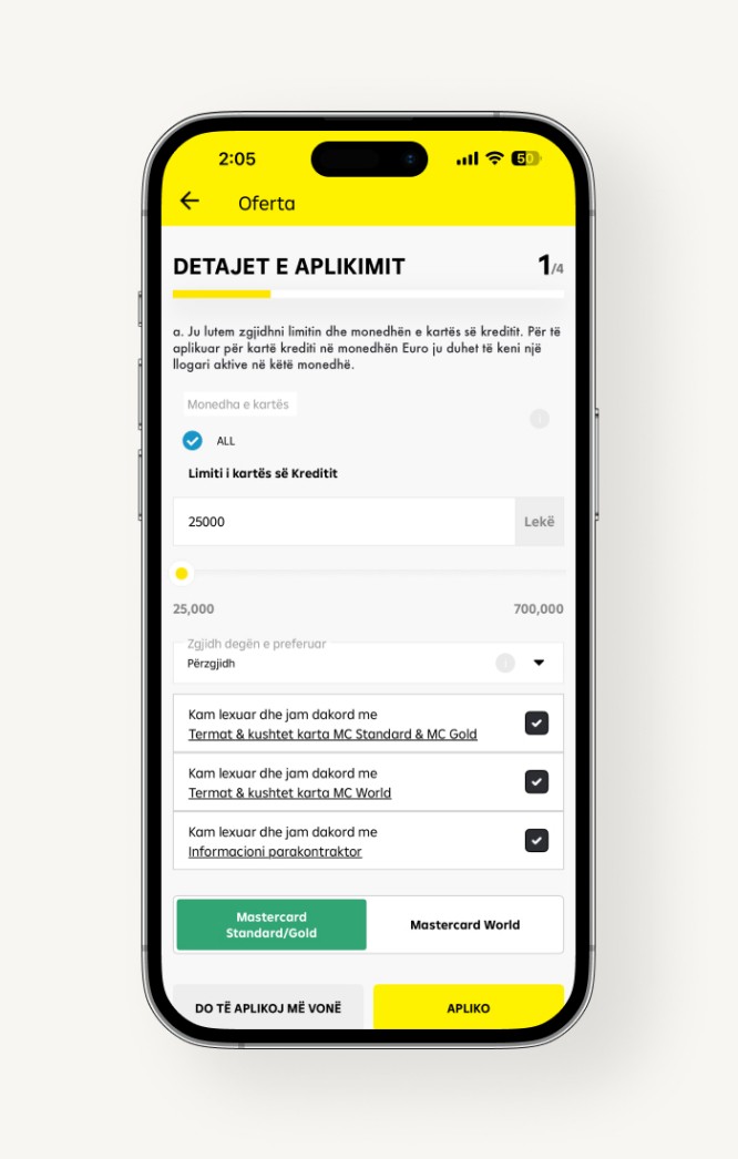 Si te aplikosh per karte krediti nga Raiffeisen ON
