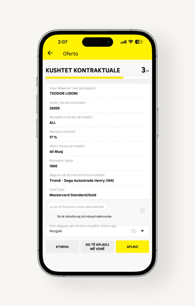 Si te aplikosh per karte krediti nga Raiffeisen ON